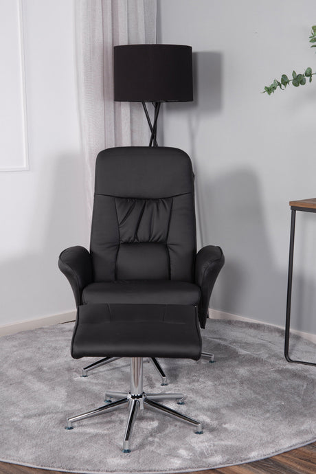 Rolf Relaxsessel - schwarz/PU - Relaxsessel - ALVAHOME