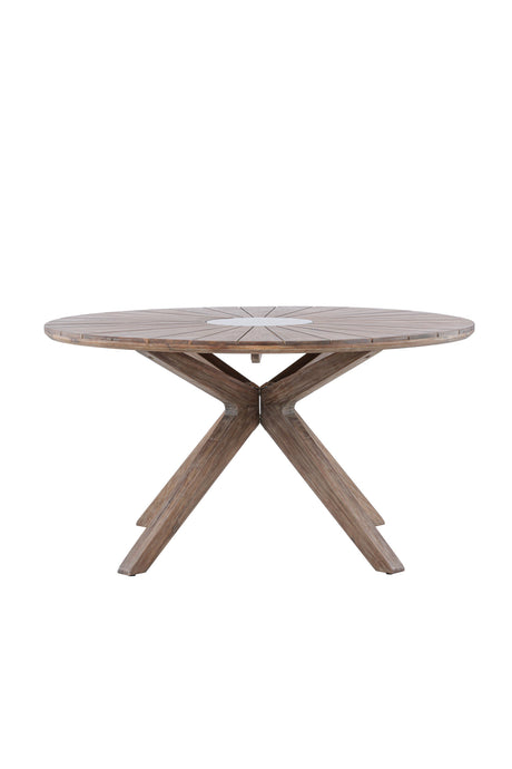 Rosario Outdoor - Esstisch rund - braun/Akazie - Outdoor - Esstische (rund) - ALVAHOME