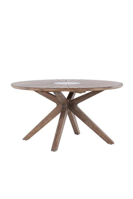 Rosario Outdoor - Esstisch rund - braun/Akazie - Outdoor - Esstische (rund) - ALVAHOME