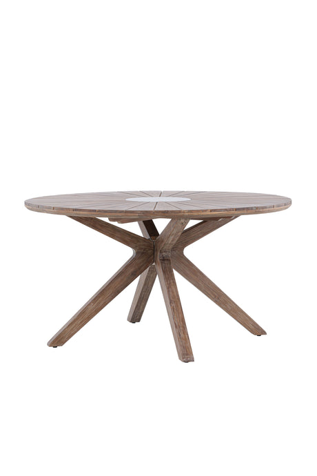 Rosario Outdoor - Esstisch rund - braun/Akazie - Outdoor - Esstische (rund) - ALVAHOME