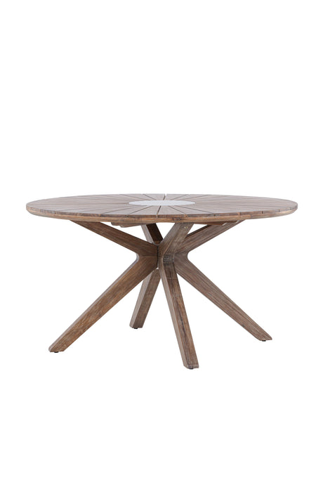 Rosario Outdoor - Esstisch rund - braun/Akazie - Outdoor - Esstische (rund) - ALVAHOME