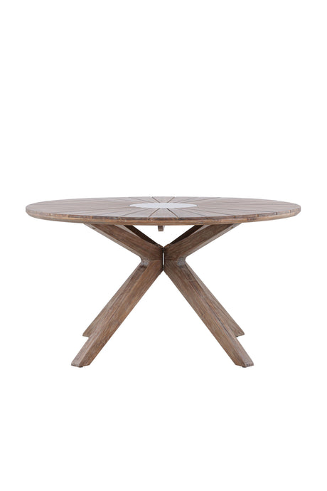 Rosario Outdoor - Esstisch rund - braun/Akazie - Outdoor - Esstische (rund) - ALVAHOME