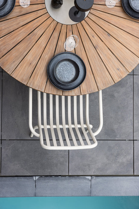 Rosario Outdoor - Esstisch rund - braun/Akazie - Outdoor - Esstische (rund) - ALVAHOME