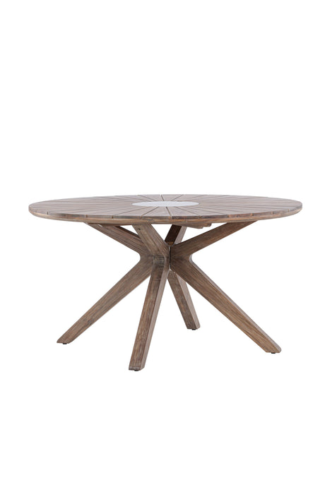 Rosario Outdoor - Esstisch rund - braun/Akazie - Outdoor - Esstische (rund) - ALVAHOME