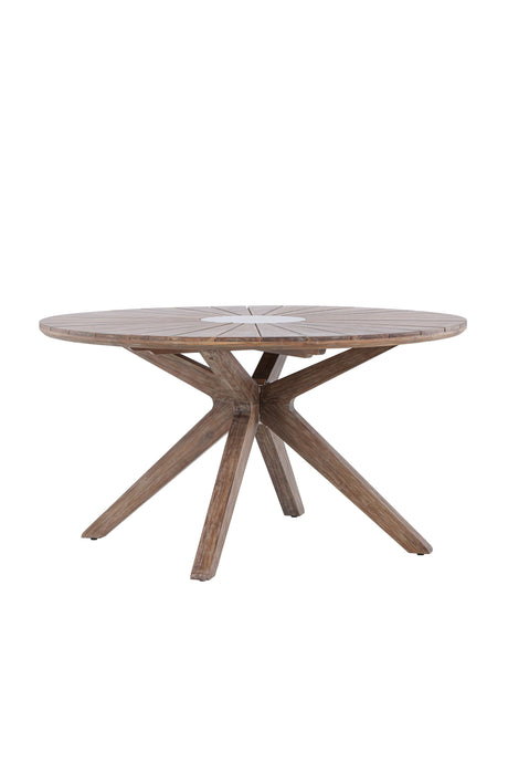 Rosario Outdoor - Esstisch rund - braun/Akazie - Outdoor - Esstische (rund) - ALVAHOME
