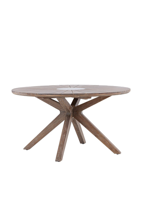 Rosario Outdoor - Esstisch rund - braun/Akazie - Outdoor - Esstische (rund) - ALVAHOME