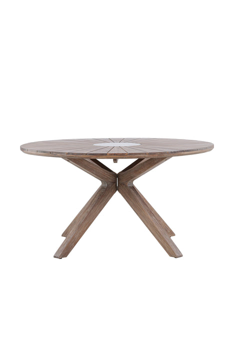 Rosario Outdoor - Esstisch rund - braun/Akazie - Outdoor - Esstische (rund) - ALVAHOME
