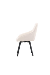 Rosie Esszimmerstuhl - beige/Stahl - Essstühle - ALVAHOME