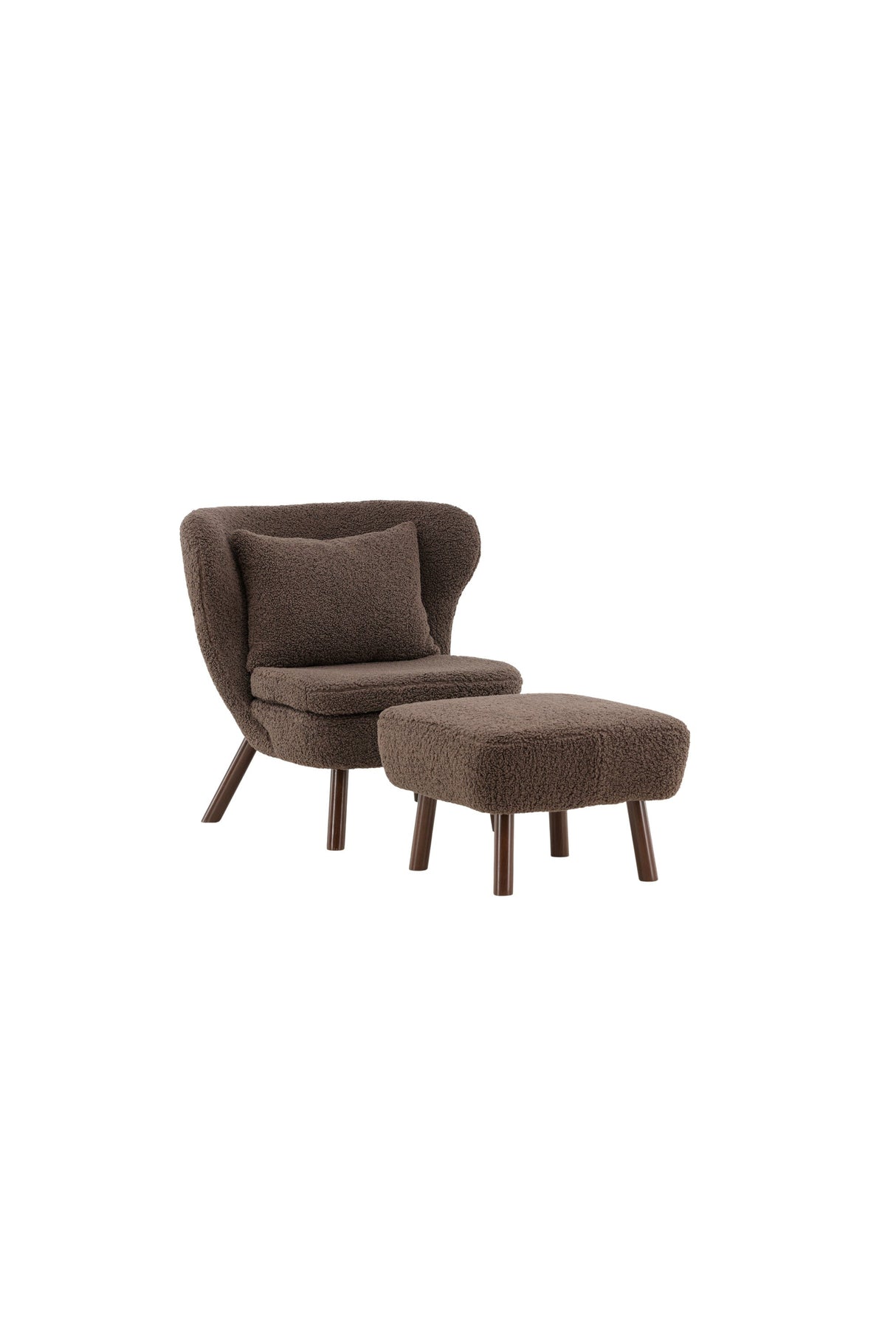 Ryxö Lounge - Stuhl - braun/Polyester - Teddy - Lounge - Stühle - ALVAHOME
