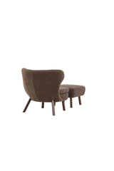 Ryxö Lounge - Stuhl - braun/Polyester - Teddy - Lounge - Stühle - ALVAHOME