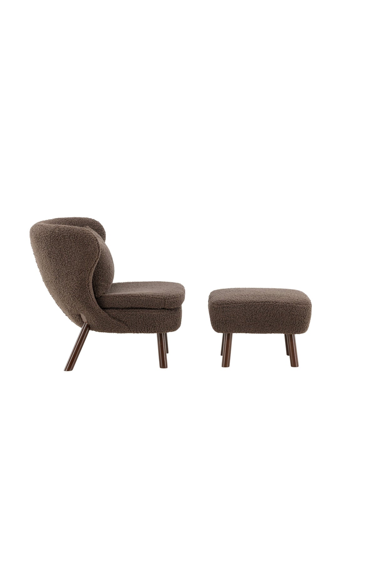 Ryxö Lounge - Stuhl - braun/Polyester - Teddy - Lounge - Stühle - ALVAHOME
