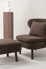 Ryxö Lounge - Stuhl - braun/Polyester - Teddy - Lounge - Stühle - ALVAHOME