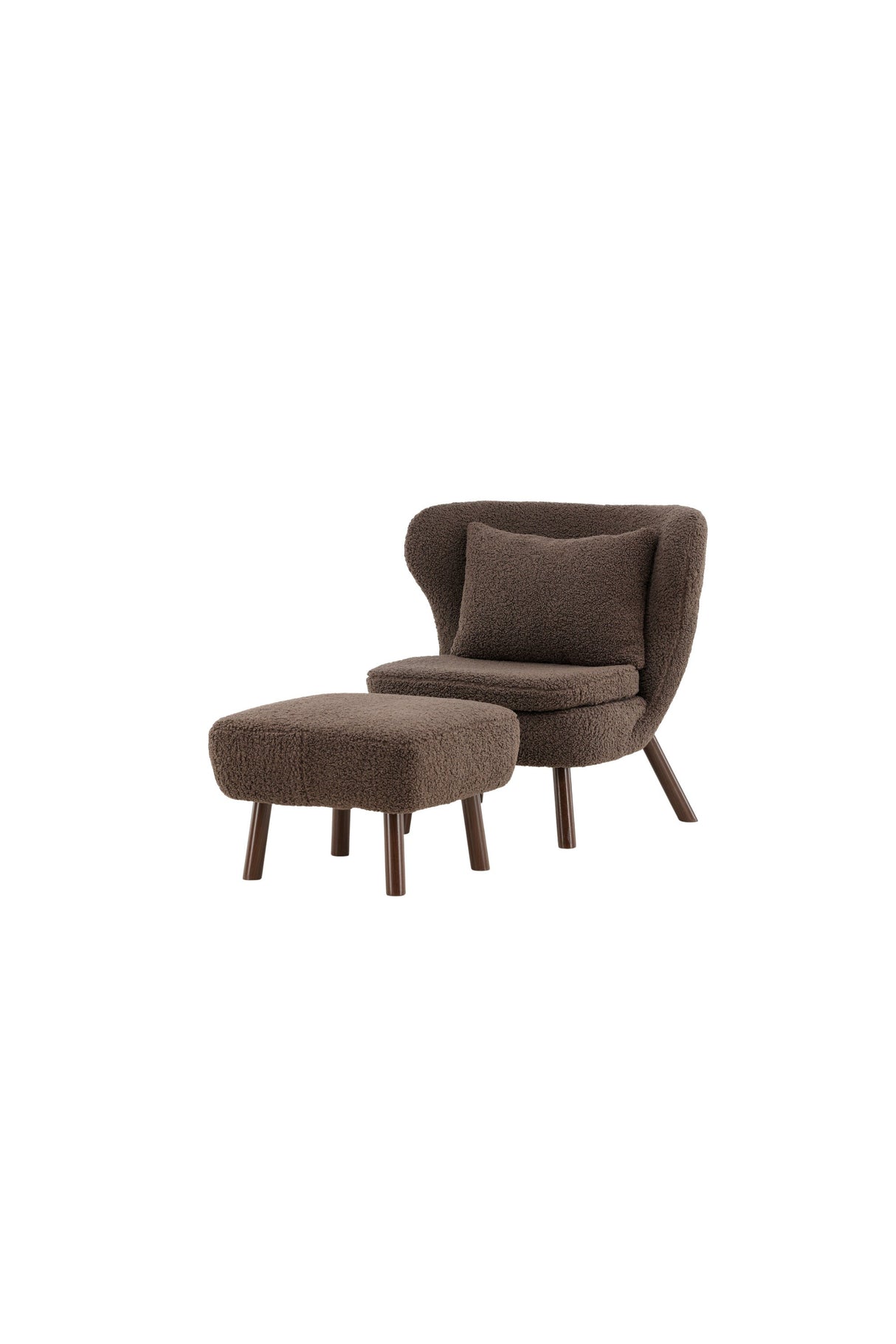 Ryxö Lounge - Stuhl - braun/Polyester - Teddy - Lounge - Stühle - ALVAHOME