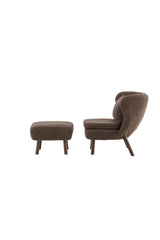 Ryxö Lounge - Stuhl - braun/Polyester - Teddy - Lounge - Stühle - ALVAHOME
