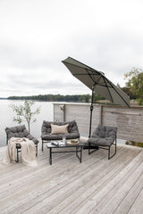 Sabal Sonnenschirm - grau/Polyester - Sonnenschirme - ALVAHOME