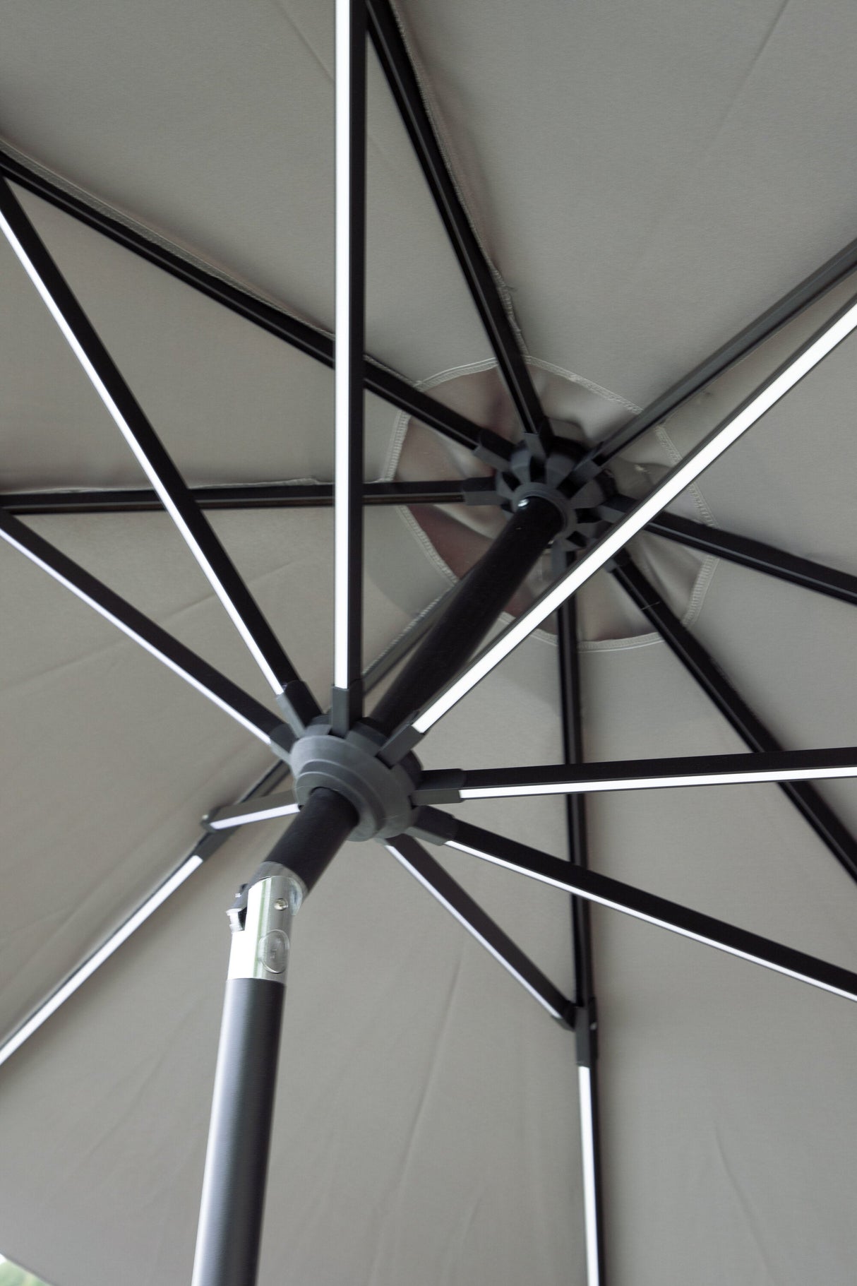 Sabal Sonnenschirm - grau/Polyester - Sonnenschirme - ALVAHOME