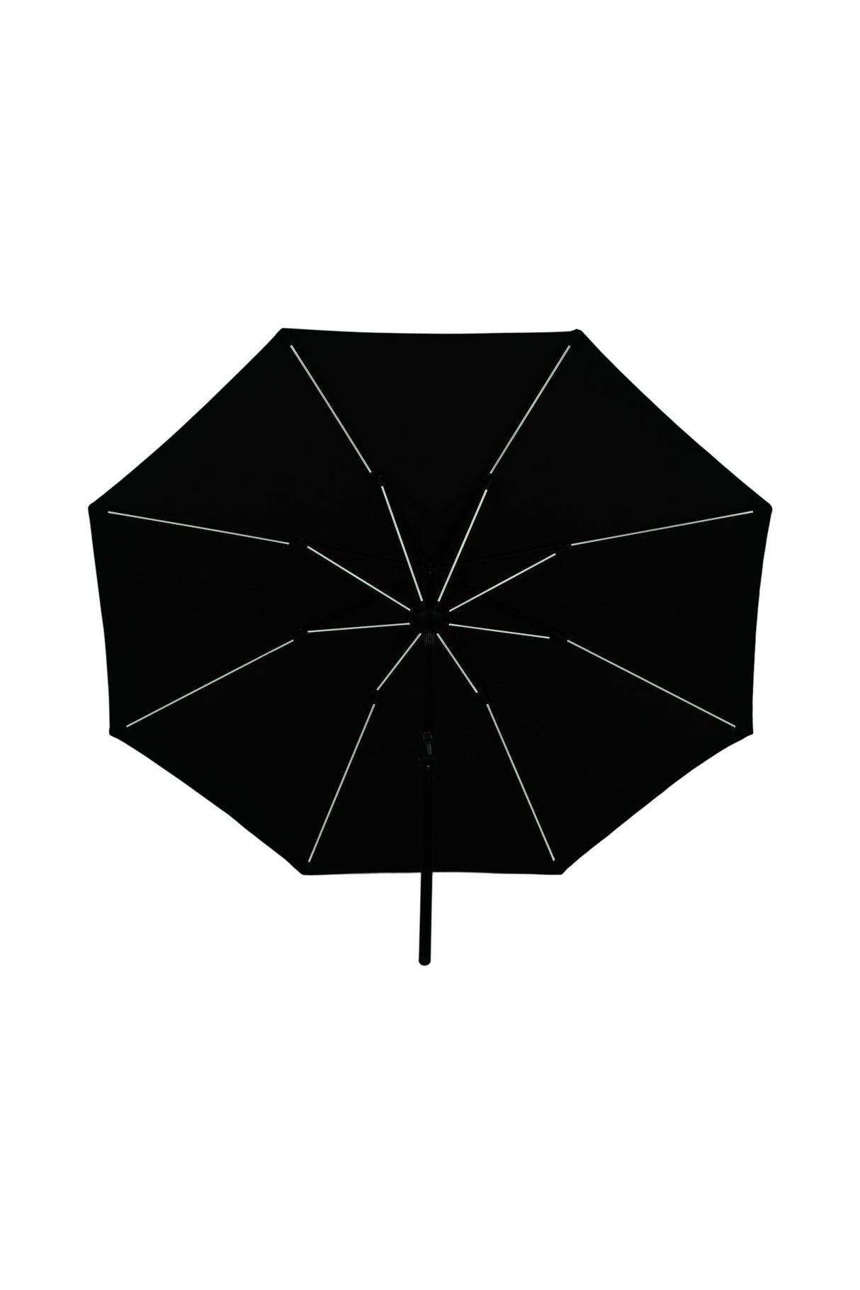 Sabal Sonnenschirm - schwarz/Polyester - Sonnenschirme - ALVAHOME
