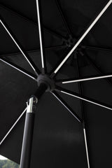 Sabal Sonnenschirm - schwarz/Polyester - Sonnenschirme - ALVAHOME