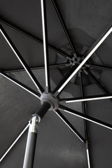 Sabal Sonnenschirm - schwarz/Polyester - Sonnenschirme - ALVAHOME