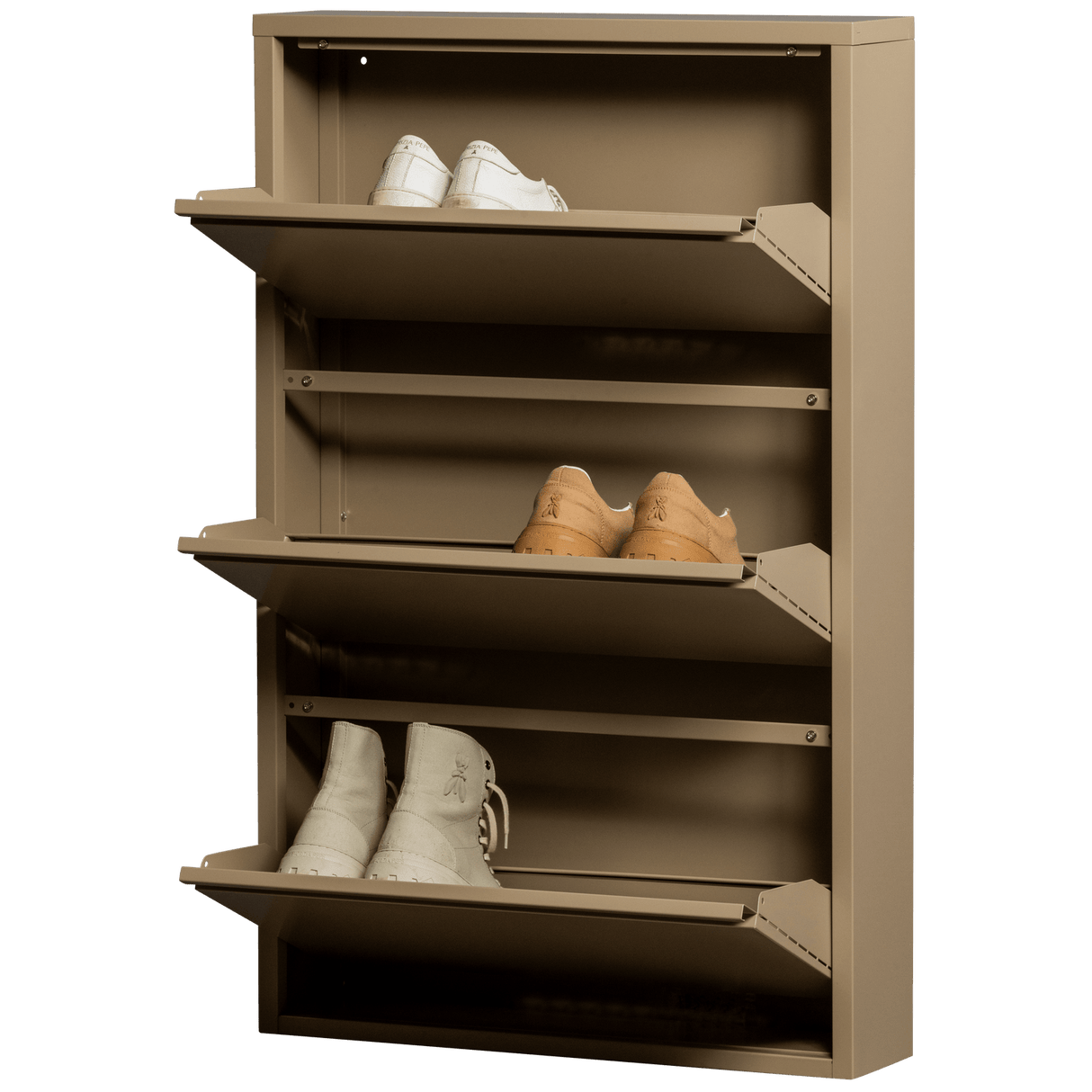 Sabine Schuhschrank - beige/Metall - Schuhschränke - ALVAHOME