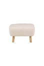 Salina Ottoman - weiß/Polyester - Teddy - Ottomane / Poufs - ALVAHOME