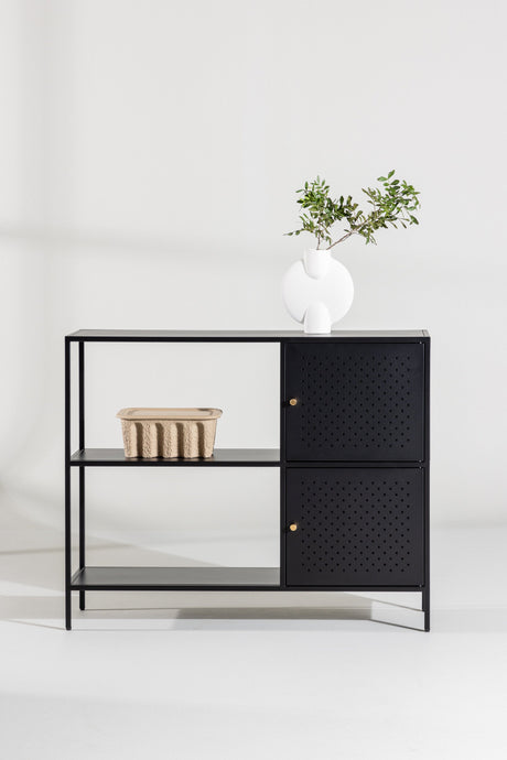 Salta Schrank - schwarz/Stahl - Schränke - ALVAHOME
