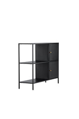 Salta Schrank - schwarz/Stahl - Schränke - ALVAHOME
