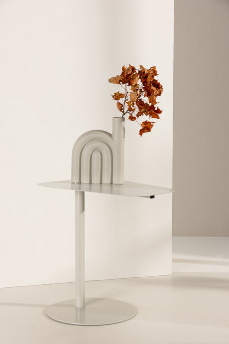 San Jose Beistelltisch - beige/Stahl - Beistelltische - ALVAHOME