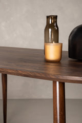 Sanford ovaler Esstisch - dunkelbraun/MDF - Ovale Esstische - ALVAHOME