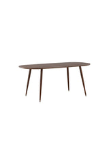 Sanford ovaler Esstisch - dunkelbraun/MDF - Ovale Esstische - ALVAHOME
