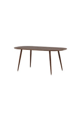 Sanford ovaler Esstisch - dunkelbraun/MDF - Ovale Esstische - ALVAHOME