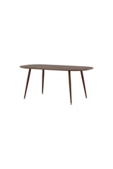 Sanford ovaler Esstisch - dunkelbraun/MDF - Ovale Esstische - ALVAHOME