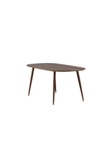 Sanford ovaler Esstisch - dunkelbraun/MDF - Ovale Esstische - ALVAHOME