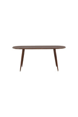 Sanford ovaler Esstisch - dunkelbraun/MDF - Ovale Esstische - ALVAHOME