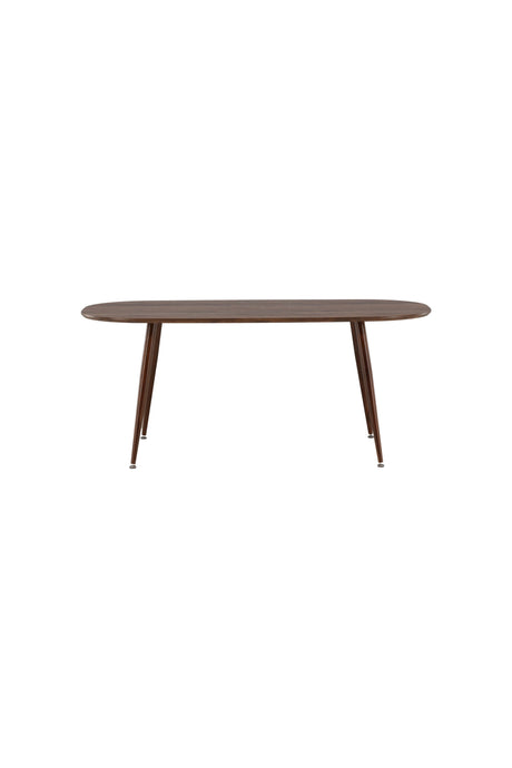 Sanford ovaler Esstisch - dunkelbraun/MDF - Ovale Esstische - ALVAHOME