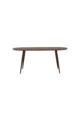 Sanford ovaler Esstisch - dunkelbraun/MDF - Ovale Esstische - ALVAHOME