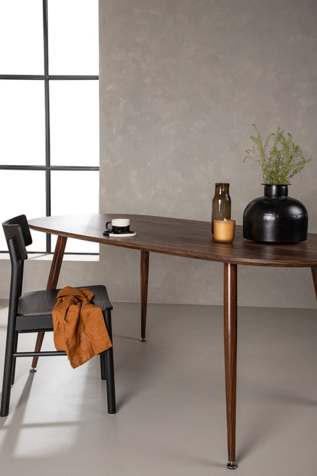 Sanford ovaler Esstisch - dunkelbraun/MDF - Ovale Esstische - ALVAHOME