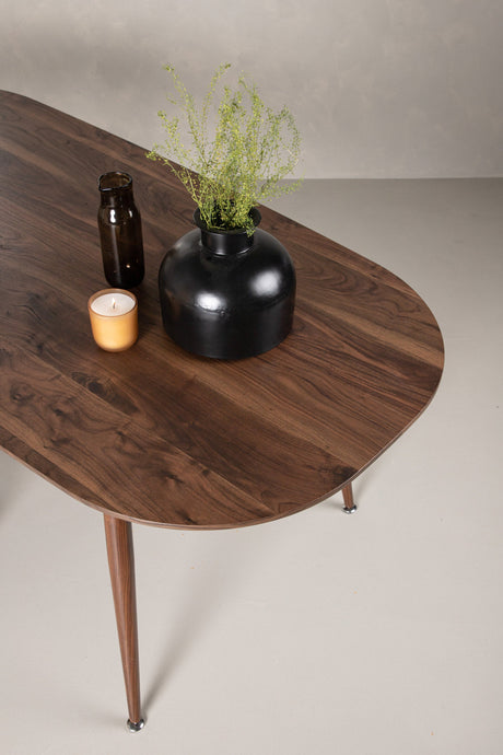 Sanford ovaler Esstisch - dunkelbraun/MDF - Ovale Esstische - ALVAHOME