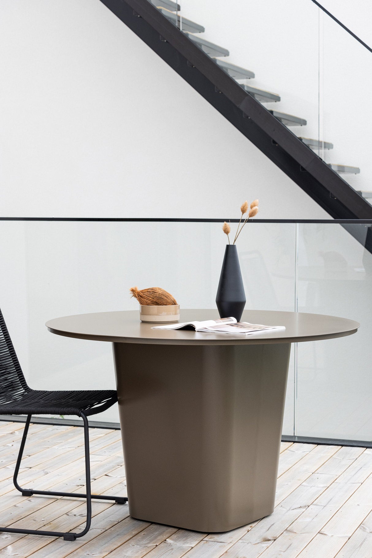 Santa Fe Outdoor - Esstisch rund - braun/Aluminum - Outdoor - Esstische (rund) - ALVAHOME