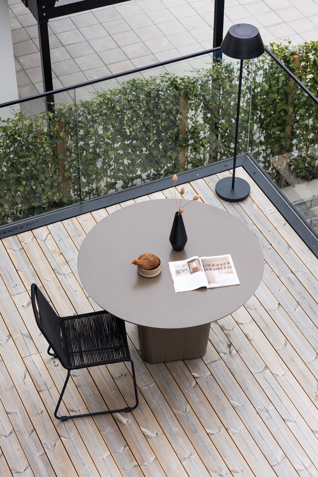 Santa Fe Outdoor - Esstisch rund - braun/Aluminum - Outdoor - Esstische (rund) - ALVAHOME