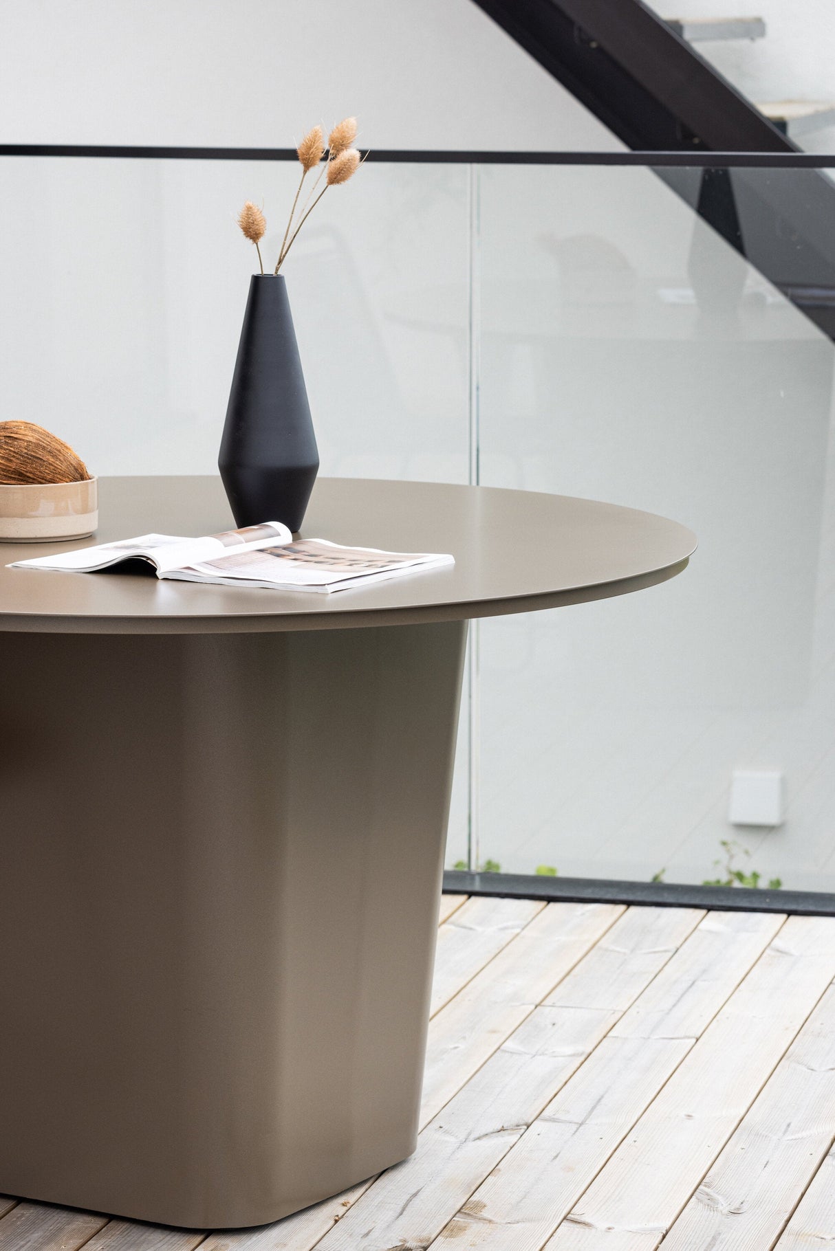 Santa Fe Outdoor - Esstisch rund - braun/Aluminum - Outdoor - Esstische (rund) - ALVAHOME