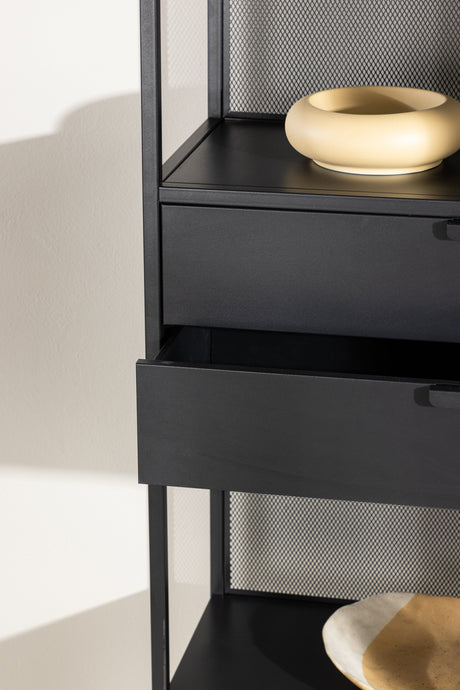 Santiago Regal - schwarz/Stahl - Regale - ALVAHOME
