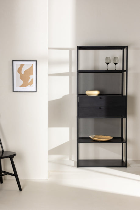 Santiago Regal - schwarz/Stahl - Regale - ALVAHOME