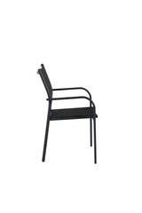 Santorini Outdoor - Essstuhl - schwarz/Aluminum - Outdoor - Essstühle - ALVAHOME