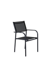 Santorini Outdoor - Essstuhl - schwarz/Aluminum - Outdoor - Essstühle - ALVAHOME