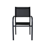 Santorini Outdoor - Essstuhl - schwarz/Aluminum - Outdoor - Essstühle - ALVAHOME