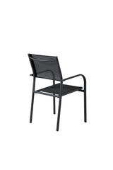 Santorini Outdoor - Essstuhl - schwarz/Aluminum - Outdoor - Essstühle - ALVAHOME