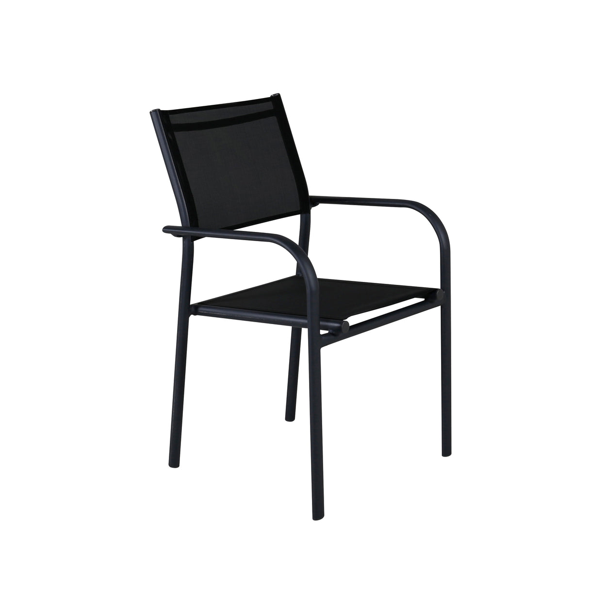 Santorini Outdoor - Essstuhl - schwarz/Aluminum - Outdoor - Essstühle - ALVAHOME