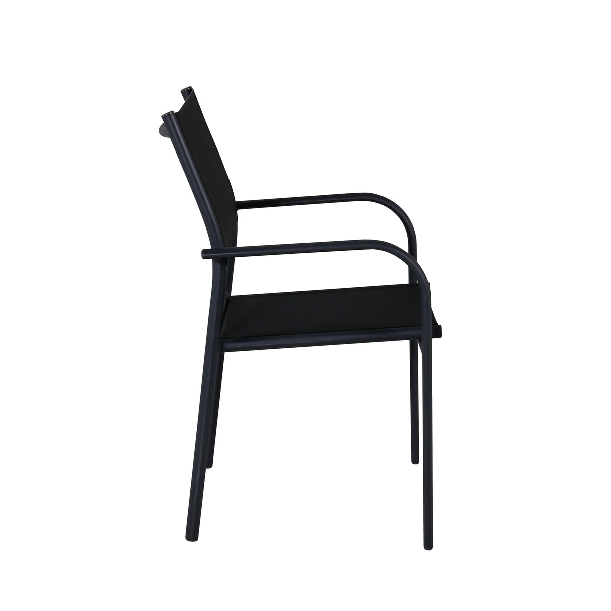Santorini Outdoor - Essstuhl - schwarz/Aluminum - Outdoor - Essstühle - ALVAHOME