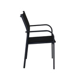 Santorini Outdoor - Essstuhl - schwarz/Aluminum - Outdoor - Essstühle - ALVAHOME